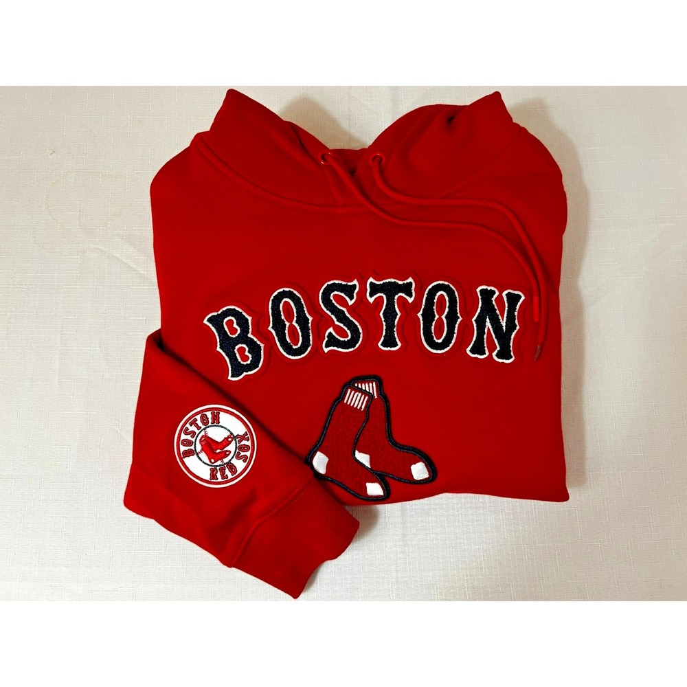 Pro Standard Boston Red Socks Hoodie Sweatshirt Pullover Kangaroo Pocket SZ M